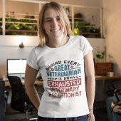 Uitgegraven veterinair receptionist t-shirt