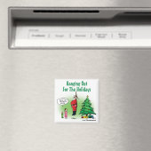 Uitgehangen Kerstman Verdraaide Cartoon Magneet (Insitu (Vaatwasser))
