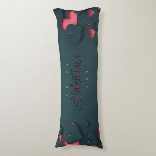 Uitgeholde gelukkige Valentijnsdag Lichaamskussen (Voorkant Verticaal)