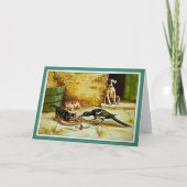  uitgehongerde dieren kerst Kaart (Voorkant)