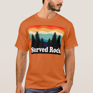 uitgehongerde Rock State Park IL Retro T-shirt