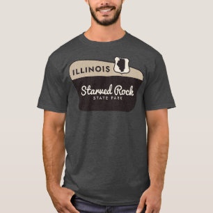 uitgehongerde Rock State Park Illinois Welkomstbor T-shirt