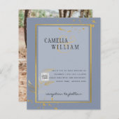 UITGEKIENDE foto-huwelijksuitnodiging Save the Dat (Voorkant / Achterkant)