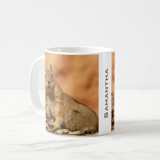 Uitgekoeld vierkant gepersonaliseerd koffiemok (Voorkant links)