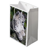 Uitgekoelde sneeuwluipaard medium cadeauzakje (Achterkant Gekanteld)