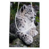 Uitgekoelde sneeuwluipaard medium cadeauzakje (Achterkant)