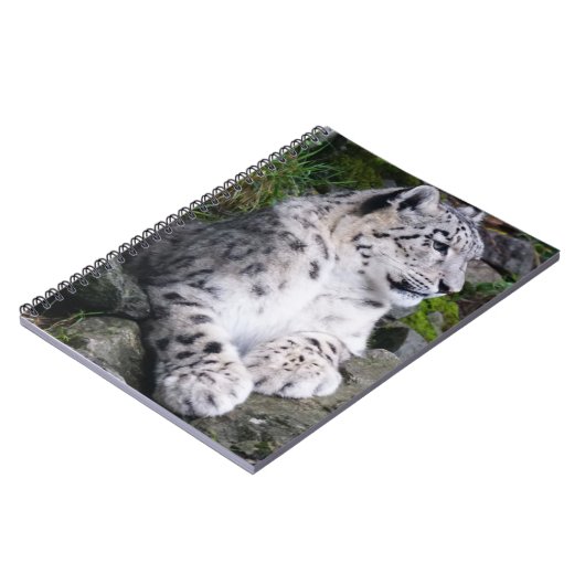 Uitgekoelde sneeuwluipaard notitieboek (Linkerzijde)