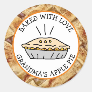 Uitgelekt met liefde, Apple Pie Personaliseerd Ronde Sticker
