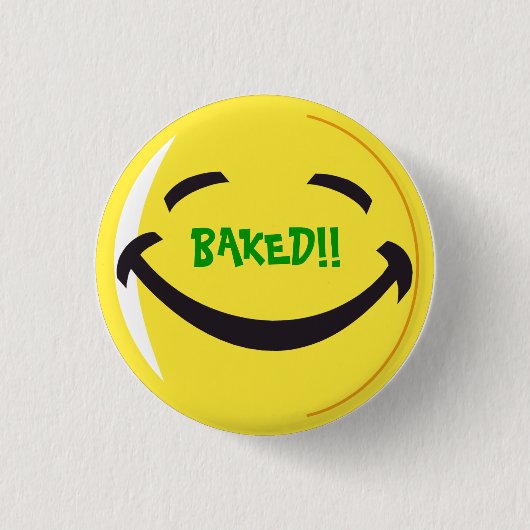 uitgelekt ronde button 3,2 cm (Voorkant)
