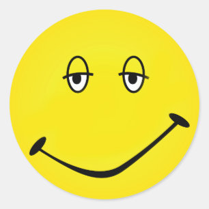 uitgelekt ronde sticker