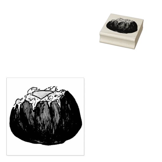 Uitgelekte aardappelen met boter Vogelmoer Stempel (Gestempeld)