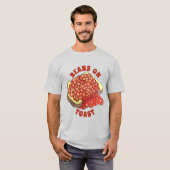 Uitgelekte bonen op Toast UK British Cuisine Food T-shirt (Voorkant volledig)