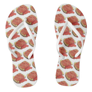 Uitgelekte bonen op Toast UK British Cuisine Food Teenslippers