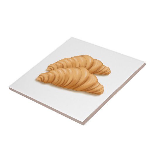 Uitgelekte Croissant Kitchen Decor Tegeltje (Zijkant)