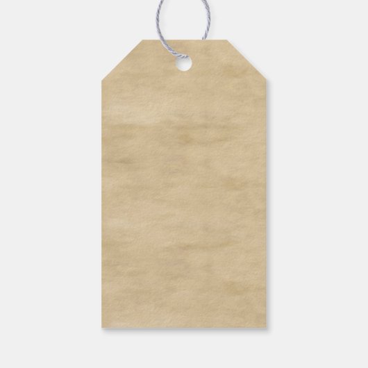 Uitgelekte goederen cadeaulabel (Achterkant)