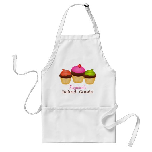 Uitgelekte goederen cupcakes Apron Standaard Schort (Voorkant)