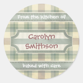 Uitgelekte goederen uit de keuken van ronde sticker