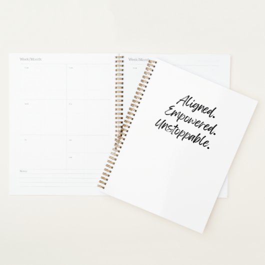 Uitgelijnd. Empowered. Onstuitbaar. Planner (Display)