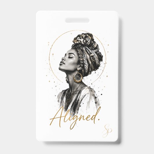 Uitgelijnd. Speciale Editie Badge | Boho Art (Voorzijde)