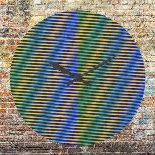 uitgelijnde energie   Abstracte lijnen wandklok