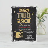 Uitgenodigd voor de 2e verjaardag van Born TWO Roc Kaart (Staand voorkant)