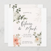 Uitgenodigd voor de Widding Kaart (Voorkant / Achterkant)