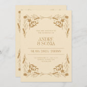 Uitgenodigd voor de Widding Kaart (Voorkant / Achterkant)