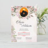 Uitgenodigd voor de Widding Kaart (Staand voorkant)