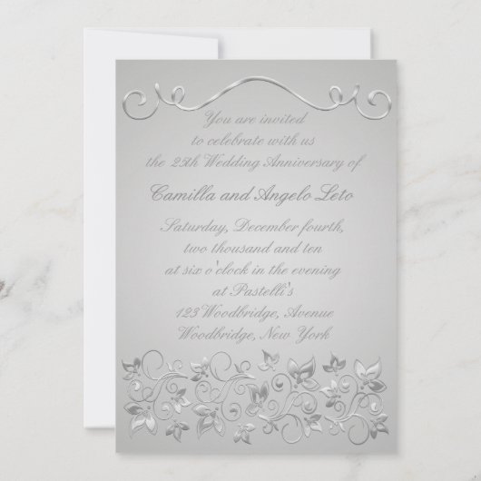 UITGEPRINT BOOG 25-jarig Huwelijksjubileum Foto Ui Kaart (Achterkant)