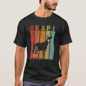 Uitgeprocedeerde Okapi Mannen Vrouwen Kind Leuke O T-shirt (Voorkant)