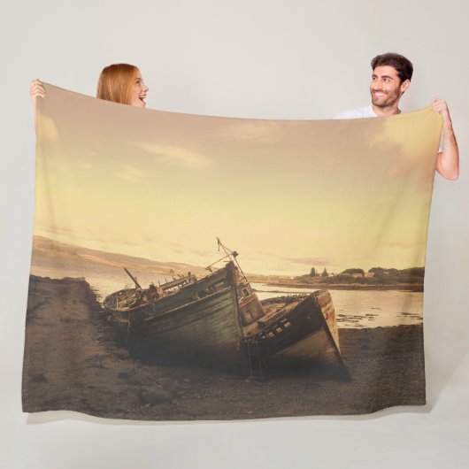 UITGEPUT FLEECE DEKEN (In situ)