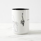Uitgeput maar toch koffie mok (Midden)