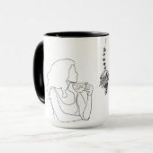 Uitgeput maar toch koffie mok (Voorkant links)
