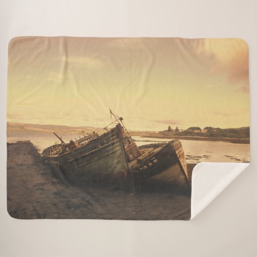 UITGEPUT SHERPA DEKEN (Voorkant (horizontaal))