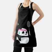 Uitgeputte badminton panda grappig schattig schort (Insitu)