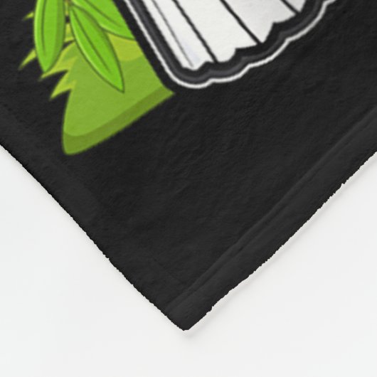 Uitgeputte Badminton Panda - Grappige Schattigee S Fleece Deken (Hoek)