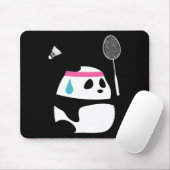 Uitgeputte Badminton Panda - Grappige Schattigee S Muismat (Met muis)