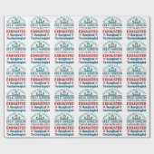 Uitgeputte Chirurgische Technoloog Grappige Scrub Cadeaupapier (Vlak)