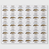 Uitgeputte hond elke gelegenheid cadeauverpakking cadeaupapier (Vlak)