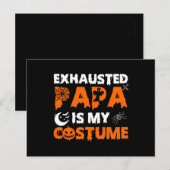 Uitgeputte papa is mijn kostuum briefkaart (Voorkant / Achterkant)