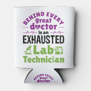 Uitgeputte technicus van Lab Blikjeskoeler