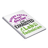 Uitgeputte technicus van Lab-technicus Notitieboek (Rechterzijde)