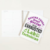 Uitgeputte technicus van Lab-technicus Planner (Display)