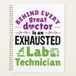 Uitgeputte technicus van Lab-technicus Planner