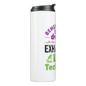 Uitgeputte technicus van Lab Thermosbeker (Gedraaid links)