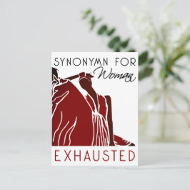 UITGEPUTTE VROUW BRIEFKAART