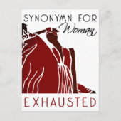 UITGEPUTTE VROUW BRIEFKAART (Voorkant)