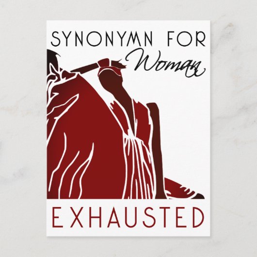 UITGEPUTTE VROUW BRIEFKAART (Voorkant)