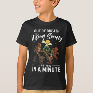 Uitgeputte Wandelvereniging Sasquatch Wandelen Lol T-shirt