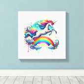 Uitgerekt canvas aanpassen afdruk (Insitu (Houten vloer))